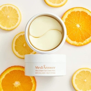 Mặt nạ mắt MediAnswer Vita Collagen Eye Cream Patch hộp 60 miếng giảm nếp nhăn và thâm mắt