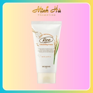 Sữa rửa mặt gạo Skinfood Cleansing Foam 150ml làm sáng và dưỡng trắng cho da mịn màng