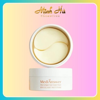 Mặt nạ mắt MediAnswer Vita Collagen Eye Cream Patch hộp 60 miếng giảm nếp nhăn và thâm mắt