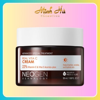 Kem dưỡng Neogen Dermalogy Real Vita C Cream 50ml dưỡng trắng da phục hồi làn da cháy nắng