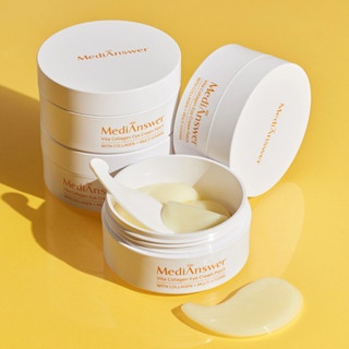 Mặt nạ mắt MediAnswer Vita Collagen Eye Cream Patch hộp 60 miếng giảm nếp nhăn và thâm mắt