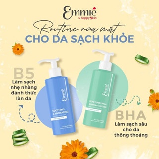 Gel rửa mặt Emmie by Happy Skin Pore Purifying & Blemish Control Derma Cleansing Gel 180ml sạch sâu và giảm mụn