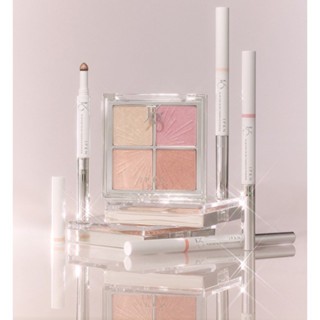 Phấn bắt sáng 4 ô Highlight IPKN Flap One Face Pace Palette 9.6G ô màu lấp lánh tạo độ glow rạng rỡ tự nhiên