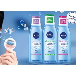 Nước tẩy trang Nivea MicellAIR Oxygen Boost 200ml giúp làm sạch sâu bề mặt da