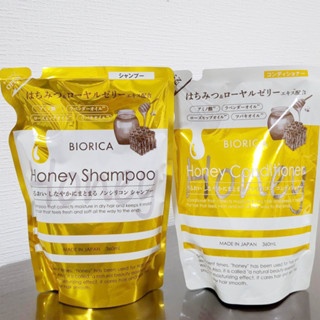 Dầu gội xả mật ong Biorica Honey túi vàng 360ml phục hồi, làm mềm giúp tóc chắc khỏe