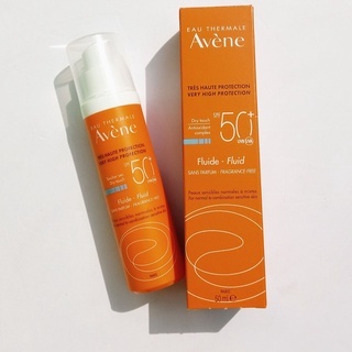 Kem chống nắng Avene Dry Touch Fluid SPF 50+ 50ml giúp làm dịu nhẹ làn da, chống kích ứng