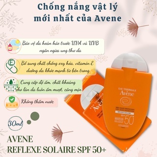 Kem chống nắng Avene Reflexe Solaire SPF 50+ 30ml kem chống nắng vật lý dành cho da khô