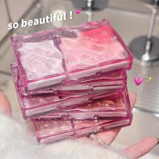 Má hồng Leeinto Light Sweet Vitality Highlight Gloss Blush Tray GL6872 có độ bóng cao chất phấn siêu mịn