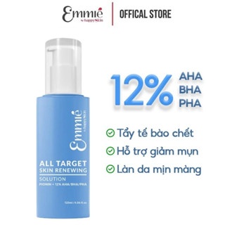 Dung dịch tẩy da chết Emmie All Target Skin Renewing Solution Pionin + 12% AHA/BHA/PHA 120ml làm sạch da hiệu quả