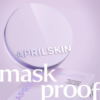 Phấn nước Aprilskin Ultra Slim Cushion 30g (kèm lõi refill) giúp lưu giữ lớp nền đến 9h