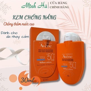 Kem chống nắng Avene Reflexe Solaire SPF 50+ 30ml kem chống nắng vật lý dành cho da khô