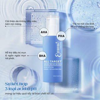 Dung dịch tẩy da chết Emmie All Target Skin Renewing Solution Pionin + 12% AHA/BHA/PHA 120ml làm sạch da hiệu quả