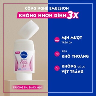 Sáp khử mùi Nivea Pearl & Beauty và Extra Brightening 50ml ngăn mùi cơ thể