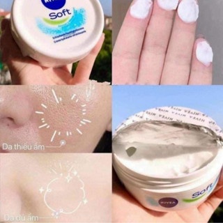Kem dưỡng ẩm Nivea Soft 200ml chống khô nẻ, giúp da mịn màng