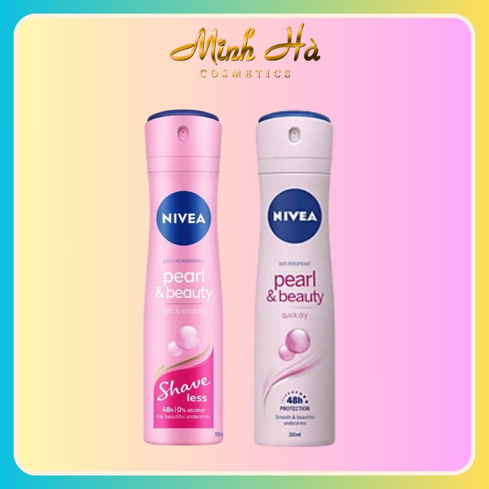 Xịt khử mùi Nivea Pearl & Beauty 150ml dưỡng trắng vùng da dưới cánh tay