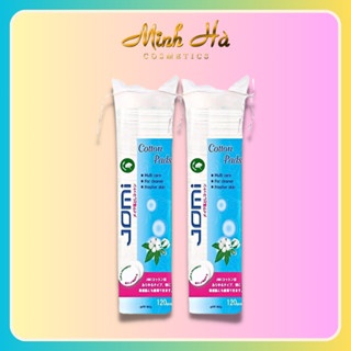 Bông tẩy trang Jomi Cotton Pads 120 miếng tiết kiệm dưỡng chất, không để lại xơ bông trên da