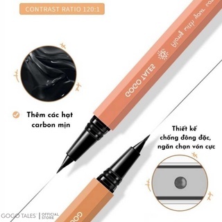 Kẻ mắt dạ Gogo Tales Slender Beckoning Eyeliner 0.6ml chống nước sắc nét siêu mảnh