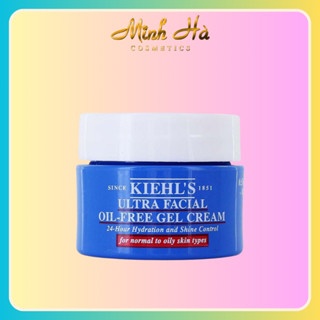 Gel dưỡng ẩm Kiehls Ultra Facial Oil-Free Gel Cream 14ml giúp duy trì sự cân bằng độ ẩm và kiềm dầu