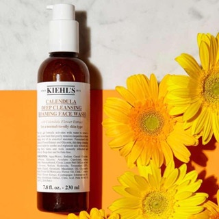 Sữa rửa mặt Kiehls Calendula Deep Cleansing Foaming 230ml làm sạch sâu cấp ẩm dịu nhẹ