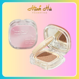 Phấn nước GOGO TALES Small Square Box Lightweight Air Cushion (Kèm Lõi) 13g x 2 che phủ hiệu quả kiềm dầu tốt
