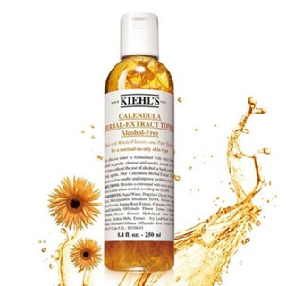Nước hoa hồng Kiehls Calendula Herbal Extract Alcohol-Free Toner 250ml làm dịu da chống oxy hóa
