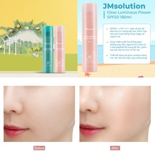Xịt chống nắng JMSolution SPF 50+ 180ml cấp ẩm, trắng da