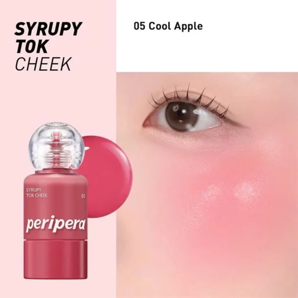Má hồng dạng kem Peripera Syrupy Tok Cheek 9g căng bóng lên màu chuẩn