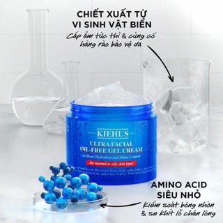 Gel dưỡng ẩm Kiehls Ultra Facial Oil-Free Gel Cream 14ml giúp duy trì sự cân bằng độ ẩm và kiềm dầu