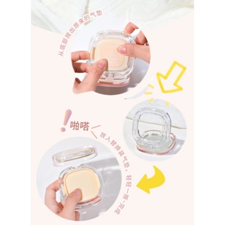 Phấn nước GOGO TALES Small Square Box Lightweight Air Cushion (Kèm Lõi) 13g x 2 che phủ hiệu quả kiềm dầu tốt