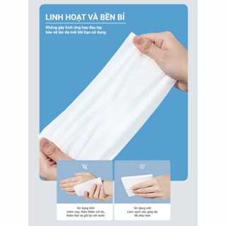 Khăn lau mặt khô Jomi 80 tờ đa năng, siêu thấm hút, mềm mại cho da