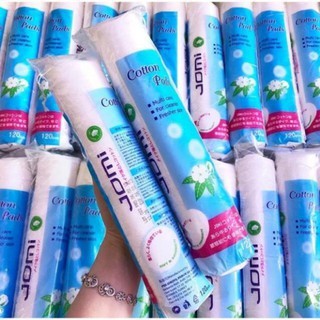 Bông tẩy trang Jomi Cotton Pads 120 miếng tiết kiệm dưỡng chất, không để lại xơ bông trên da
