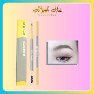 Chì kẻ mày 2 đầu Gogo Tales Cloud Mist Browpencil 5g lên màu chuẩn lâu trôi