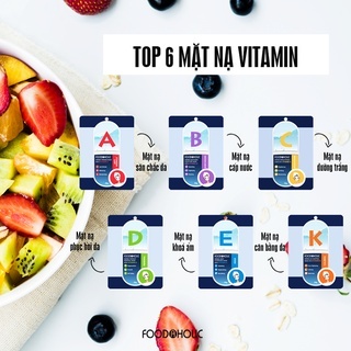 Mặt nạ Foodaholic Essential Mask 23g các loại nhiều dưỡng chất giữ ẩm và tái tạo làn da