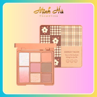 Phấn mắt 8 ô Gogo Tales Retro Mist 11.5g chất phấn mịn dễ tán