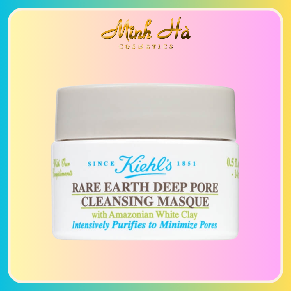 Mặt nạ đất sét Kiehls Rare Earth Deep Pore Cleansing Masque 14ml làm dịu da giúp hút dầu thừa