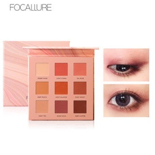 Bảng phấn mắt Focallure FA62 pan eyeshadow palette #02 11.25g 9 màu tạo chiều sâu cho mắt