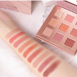 Bảng phấn mắt Focallure FA62 pan eyeshadow palette #02 11.25g 9 màu tạo chiều sâu cho mắt