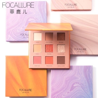 Bảng phấn mắt Focallure FA62 pan eyeshadow palette #02 11.25g 9 màu tạo chiều sâu cho mắt