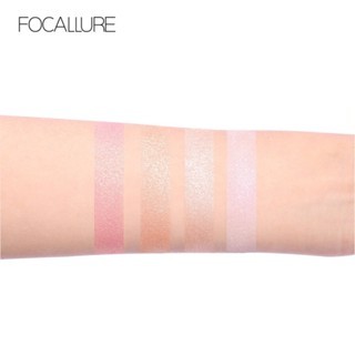 Phấn bắt sáng Focallure super star highlighter palette FA63 16g hiệu ứng bóng mờ giúp gương mặt thon gọn