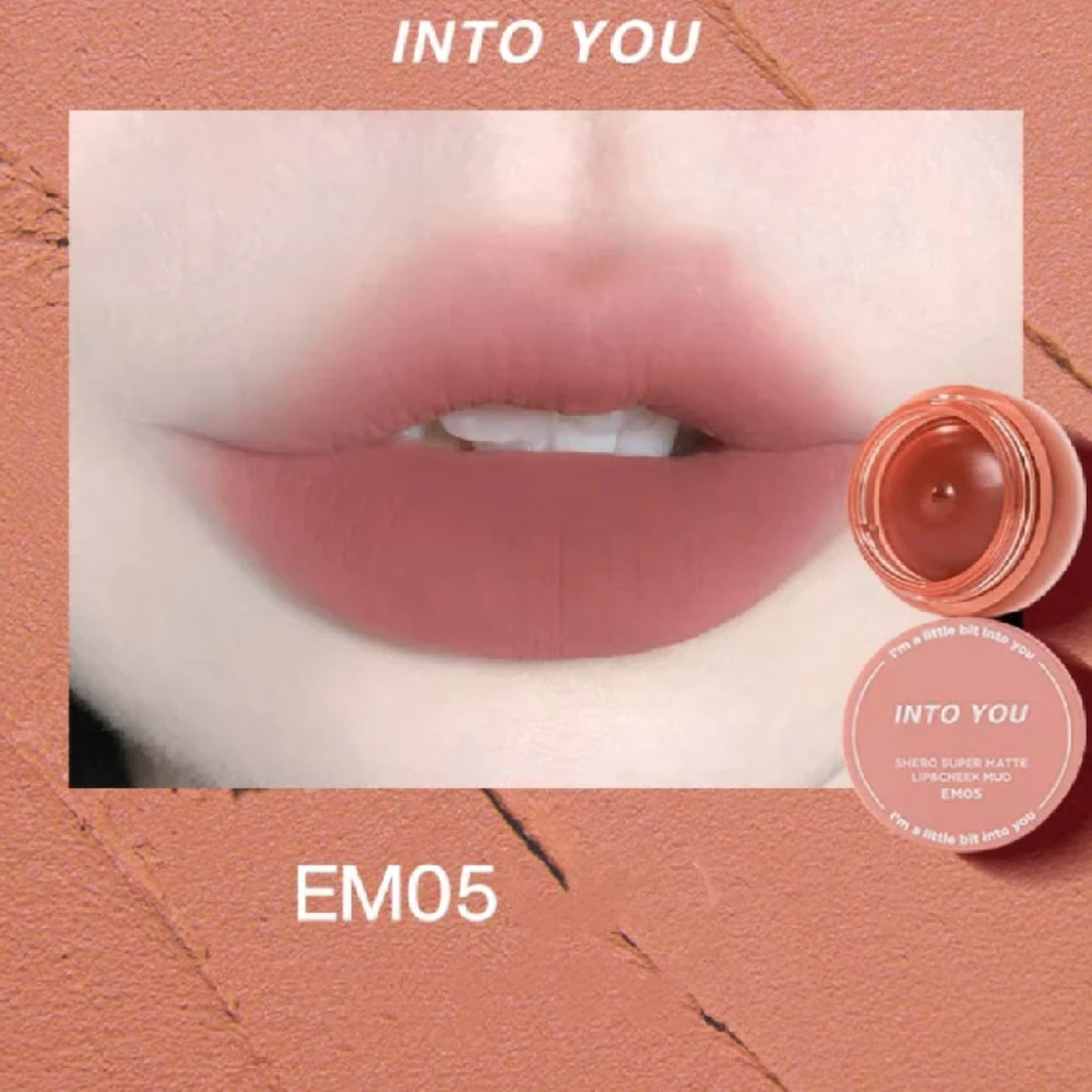 Son bùn hũ Into You Shero Super Matte 5g mịn môi lâu trôi lên màu chuẩn