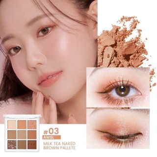 Bảng phấn mắt Focallure 9 ô Eyeshadow Palette FA167 9g trang điểm, tông màu thời thượng