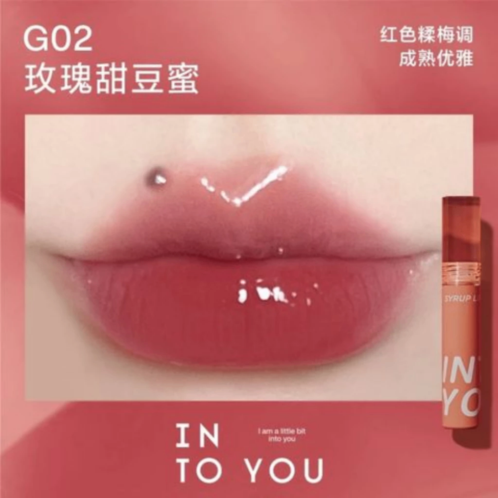 Son tint bóng Into You Syrup Lip Gel 2.4g căng bóng lên màu chuẩn