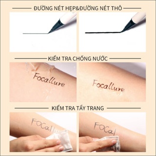 Bút kẻ mắt Focallure Superfine Liquid Eyeliner FA91 0.6g thiết kế đầu bút mảnh bền màu
