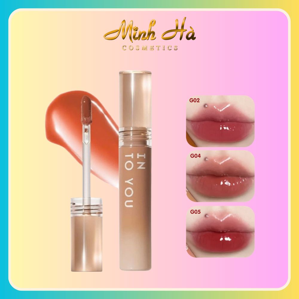 Son tint bóng Into You Syrup Lip Gel 2.4g căng bóng lên màu chuẩn