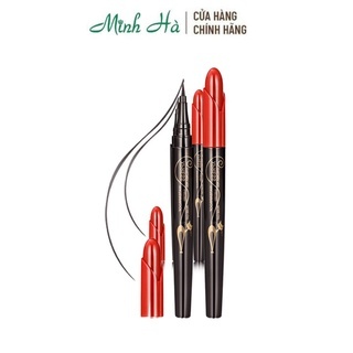 Kẻ mắt Sivanna Color Deep Black Xpress Rose Cat Eyeliner Pen WaterProof siêu mảnh 2g chống thấm nước, không bị trôi