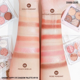 Phấn mắt Sivanna Colors Choose Happy Eye Shadow Palette HF170 8g chất phấn mịn bám lâu dễ tán
