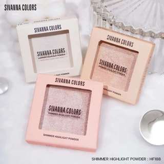 Phấn bắt sáng Sivanna Colors Shimmer Highlight Powder HF188 4g bắt sáng tự nhiên hạt phấn mịn
