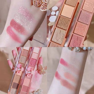 Bảng mắt 8 ô Hold Live Fingertip Star 9g thiết kế cực xinh xắn phù hợp với nhiều phong cách trang điểm khác nhau