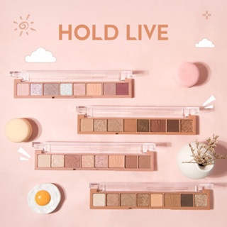 Bảng mắt 8 ô Hold Live Fingertip Star 9g thiết kế cực xinh xắn phù hợp với nhiều phong cách trang điểm khác nhau