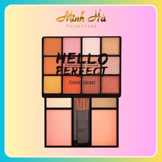 Phấn mắt, tạo khối hai tầng Sivanna Colors Hello Perfect Eyeshadow & Contour HF5016 thiết kế tiện lợi che phủ tốt